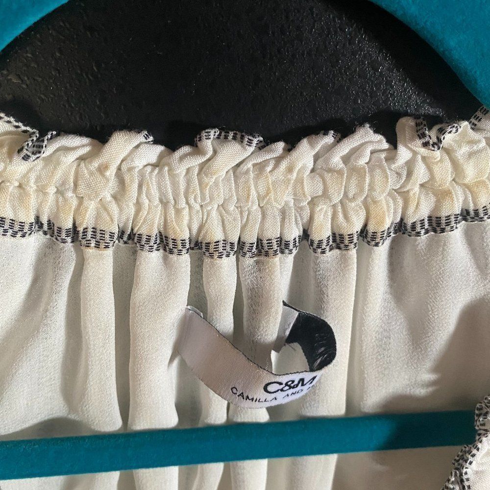 CAMILLA AND MARC WHITE AND BLACK DRESS SIZE SMALL - Picture 5 of 9